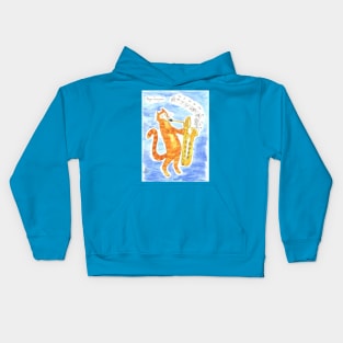 Jazz Cats tribute to Gerry Mulligan Kids Hoodie